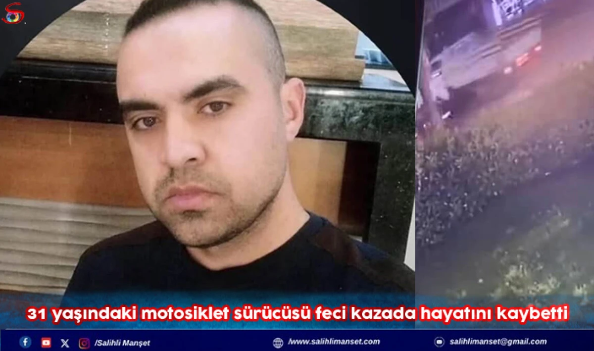 31 yaşındaki motosiklet s&uuml;r&uuml;c&uuml;s&uuml; feci kazada hayatını kaybetti