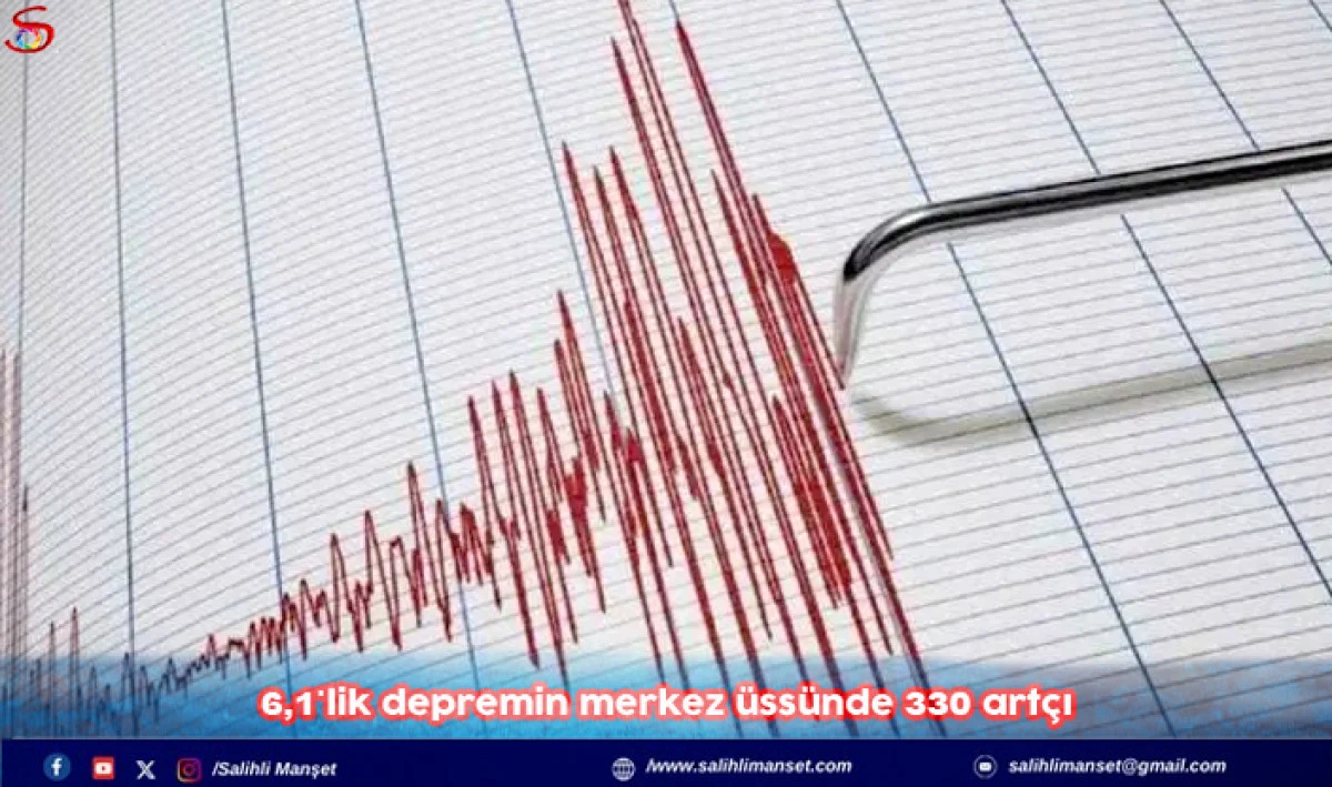 6,1'lik depremin merkez üssünde 330 artçı