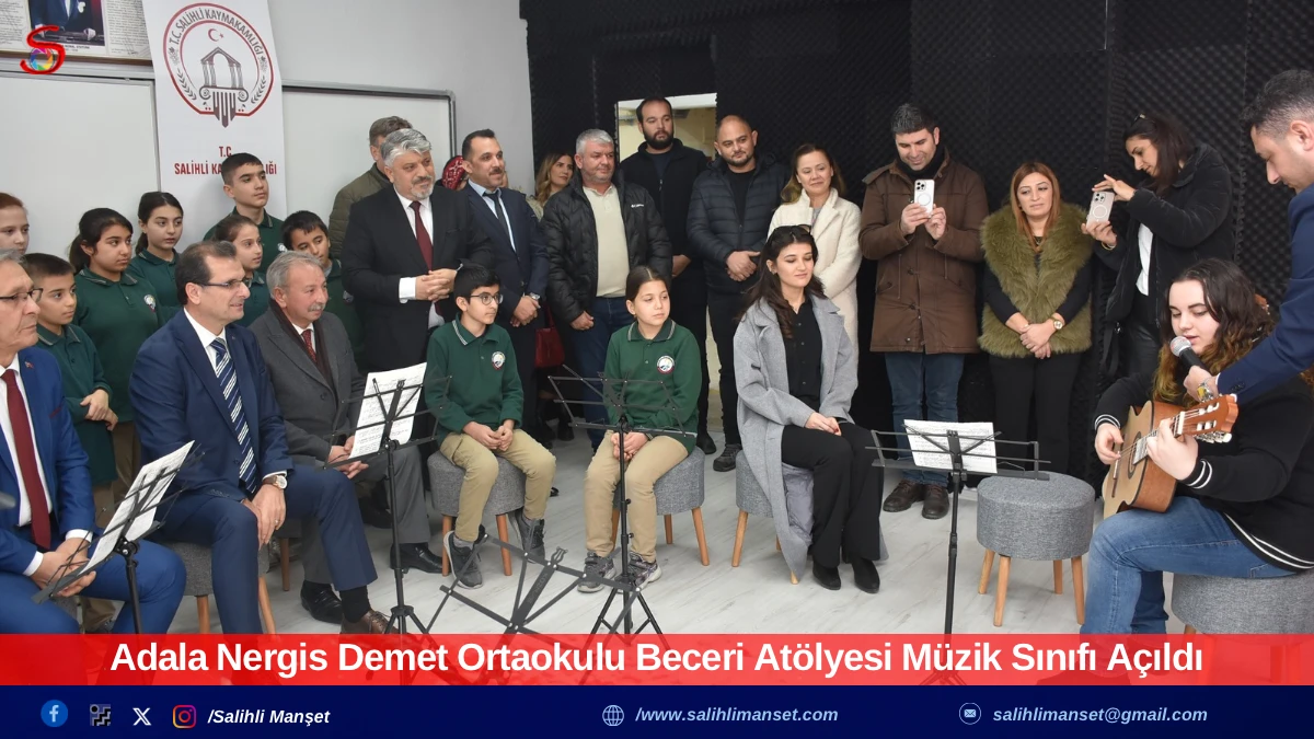 Adala Nergis Demet Ortaokulu Beceri At&ouml;lyesi M&uuml;zik Sınıfı A&ccedil;ıldı