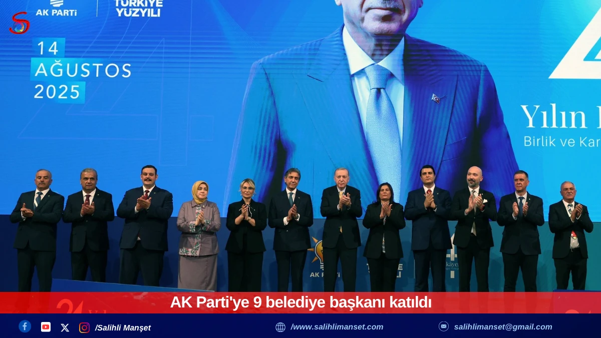 AK Parti'ye 9 belediye başkanı katıldı   