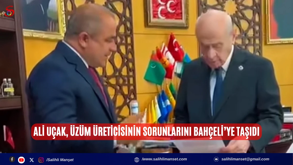 Ali U&ccedil;ak, &Uuml;z&uuml;m &Uuml;reticisinin Sorunlarını Bah&ccedil;eli&rsquo;ye Taşıdı