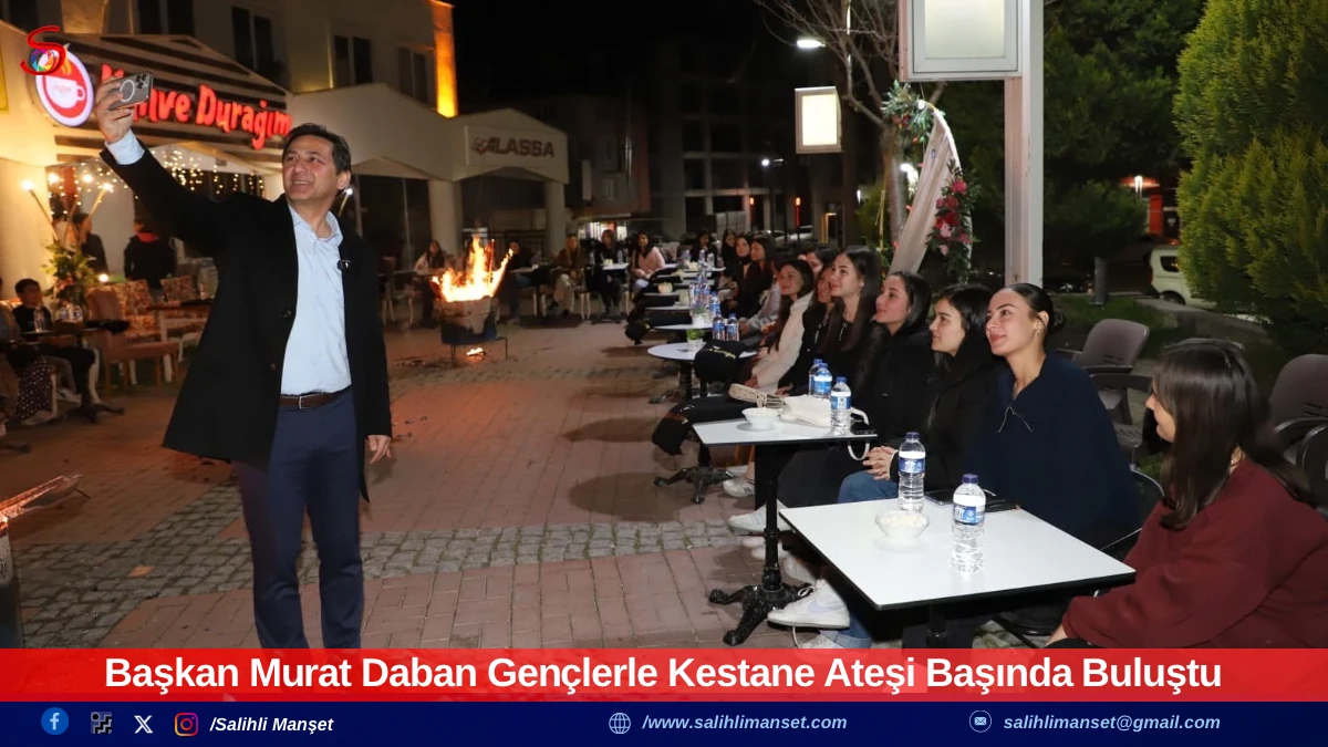 Başkan Murat Daban Gen&ccedil;lerle Kestane Ateşi Başında Buluştu