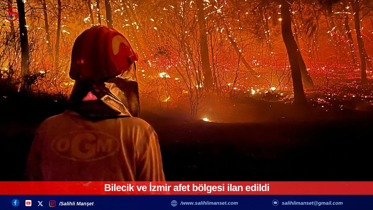Bilecik ve İzmir afet bölgesi ilan edildi