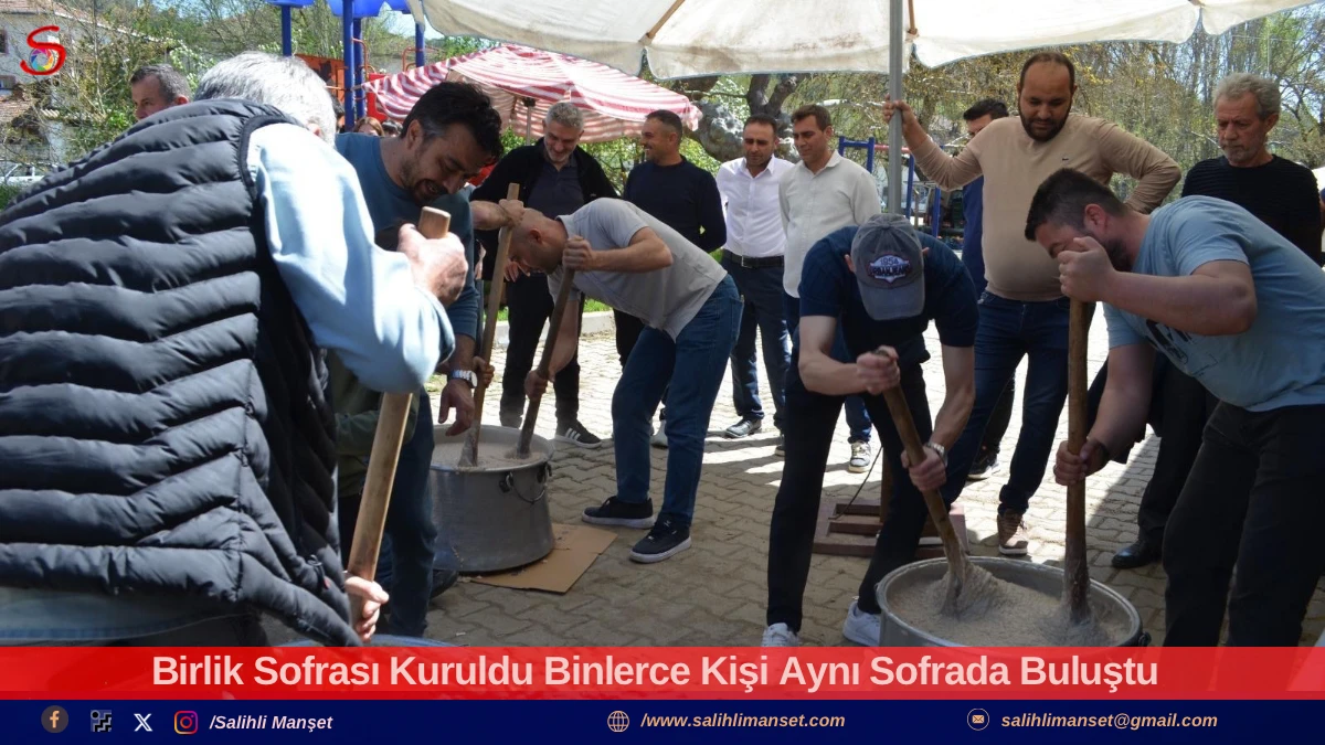 Birlik Sofrası Kuruldu Binlerce Kişi Aynı Sofrada Buluştu