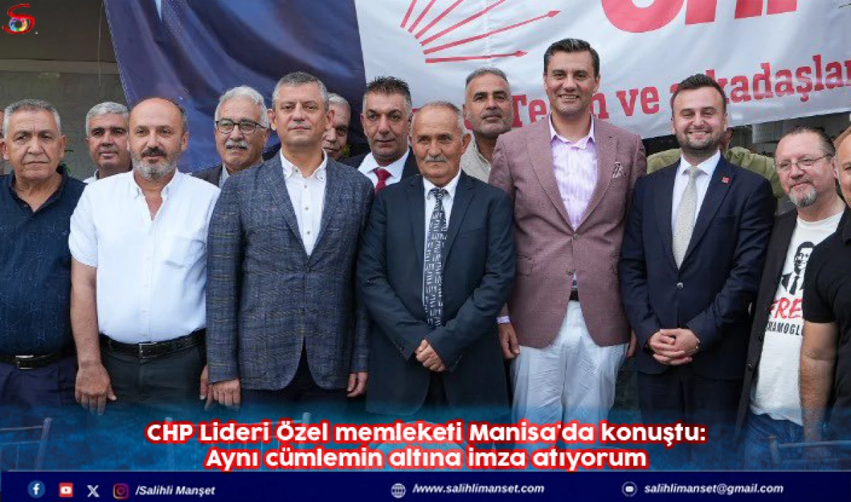 CHP Lideri Özel memleketi Manisa'da konuştu...