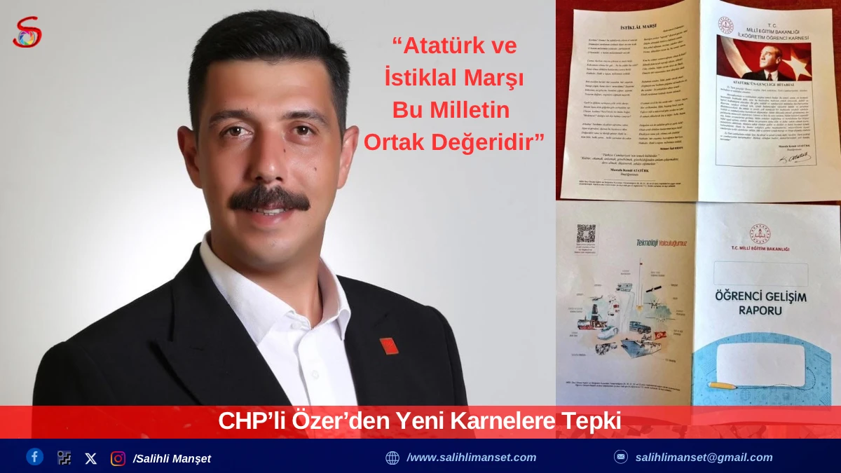 CHP&rsquo;li &Ouml;zer&rsquo;den Yeni Karnelere Tepki 