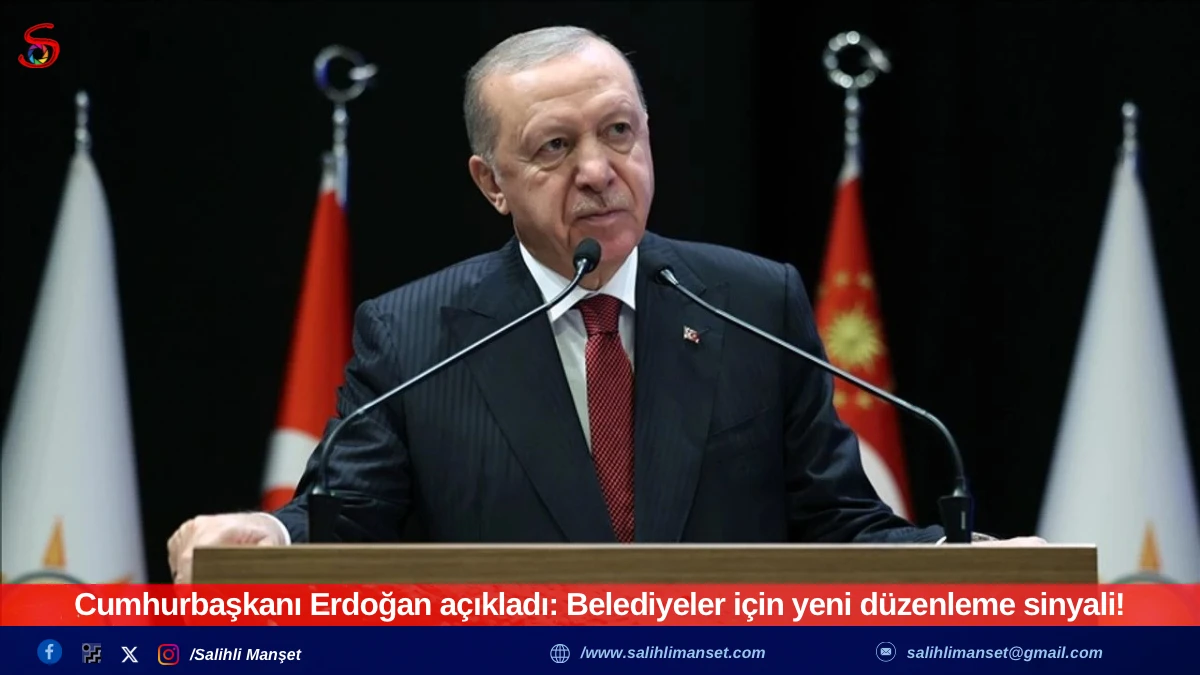 Cumhurbaşkanı Erdoğan açıkladı: Belediyeler için yeni düzenleme sinyali!