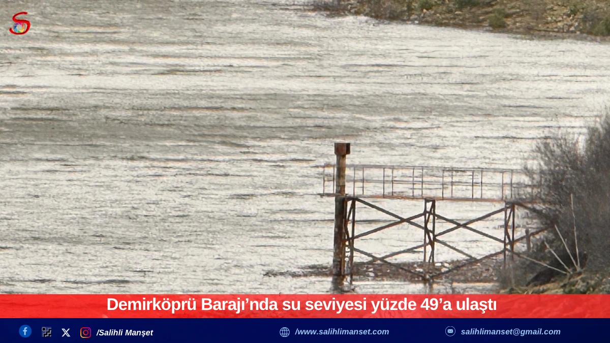 Demirk&ouml;pr&uuml; Barajı&rsquo;nda su seviyesi y&uuml;zde 49&rsquo;a ulaştı