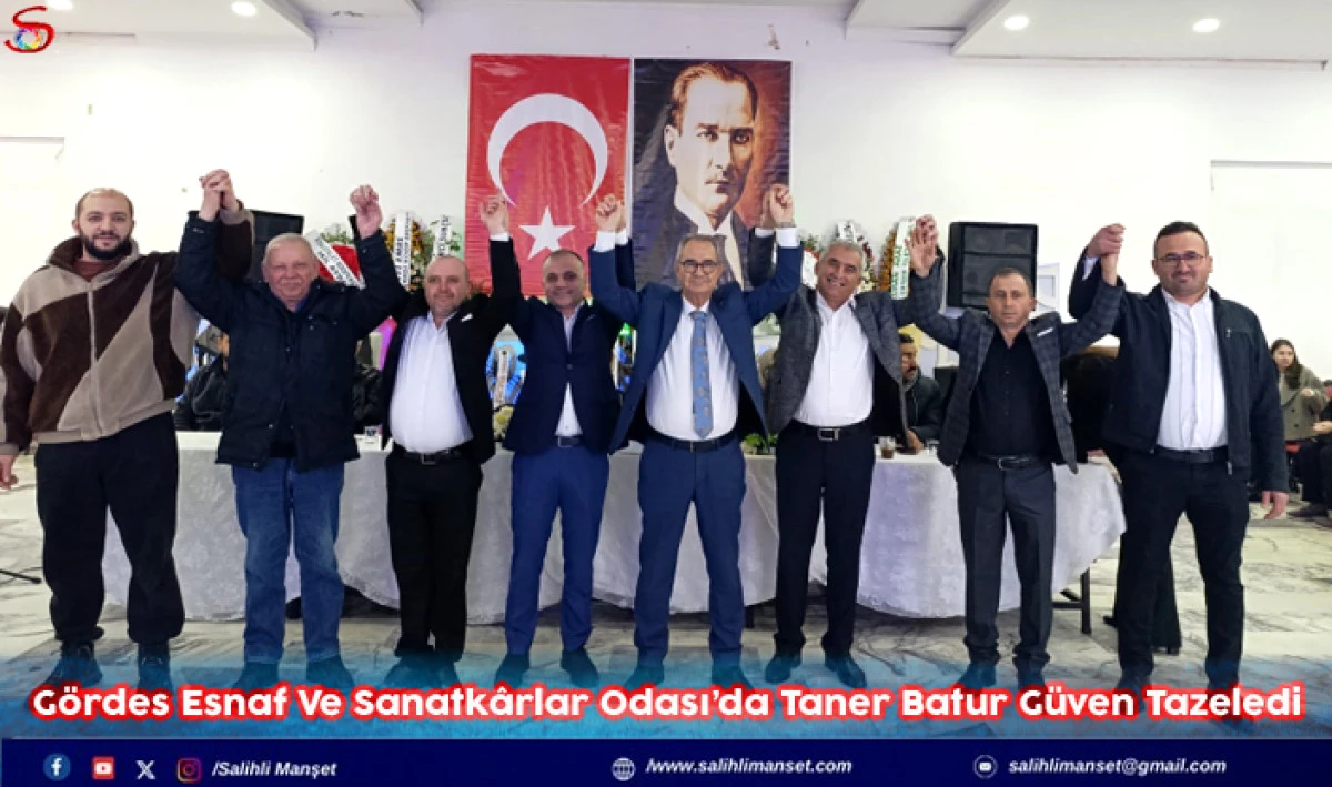 G&ouml;rdes Esnaf Ve Sanatk&acirc;rlar Odası&rsquo;da Taner Batur G&uuml;ven Tazeledi