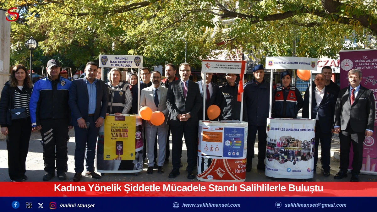 Kadına Yönelik Şiddetle Mücadele Standı Salihlilerle Buluştu