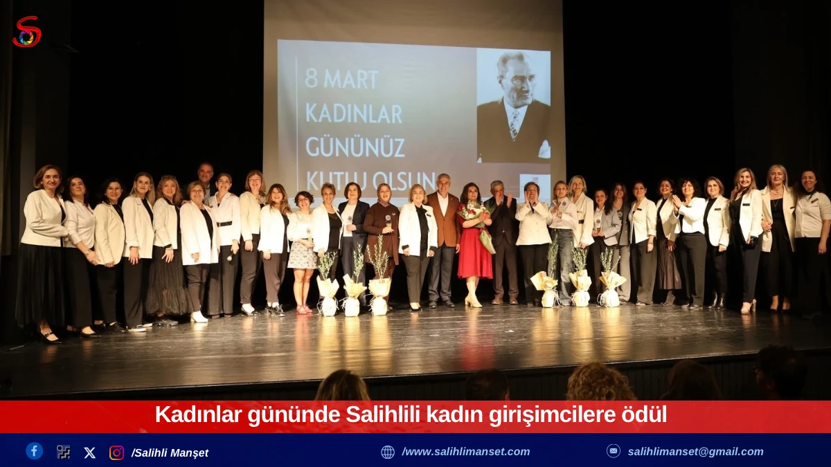 Kadınlar g&uuml;n&uuml;nde Salihlili kadın girişimcilere &ouml;d&uuml;l
