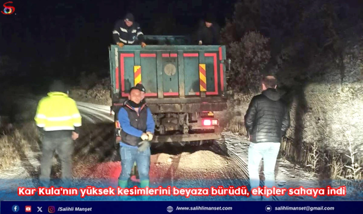 Kar Kula&rsquo;nın y&uuml;ksek kesimlerini beyaza b&uuml;r&uuml;d&uuml;, ekipler sahaya indi