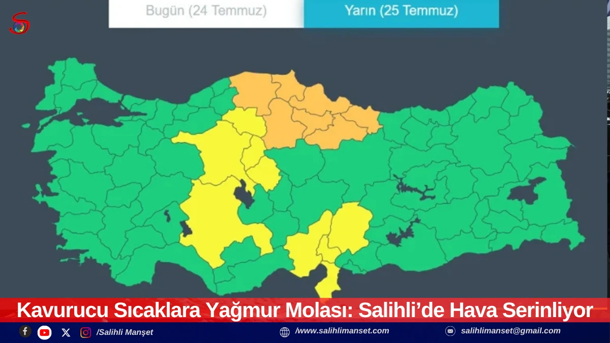 Kavurucu Sıcaklara Yağmur Molası: Salihli&rsquo;de Hava Serinliyor
