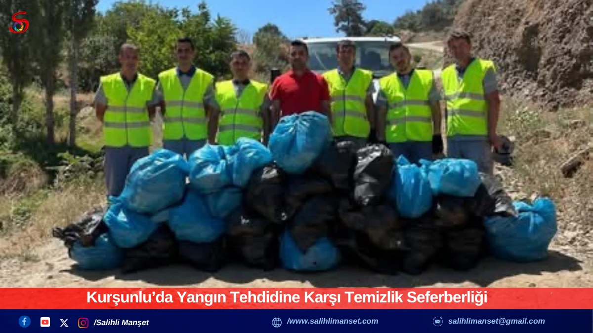 Kurşunlu’da Yangın Tehdidine Karşı Temizlik Seferberliği
