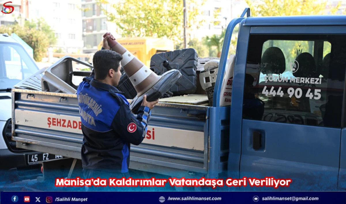 Manisa’da Kaldırımlar Vatandaşa Geri Veriliyor