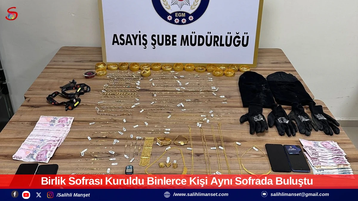 Manisa&rsquo;da Kuyumcu Hırsızları Ka&ccedil;arken Yakalandı: 3 Tutuklama