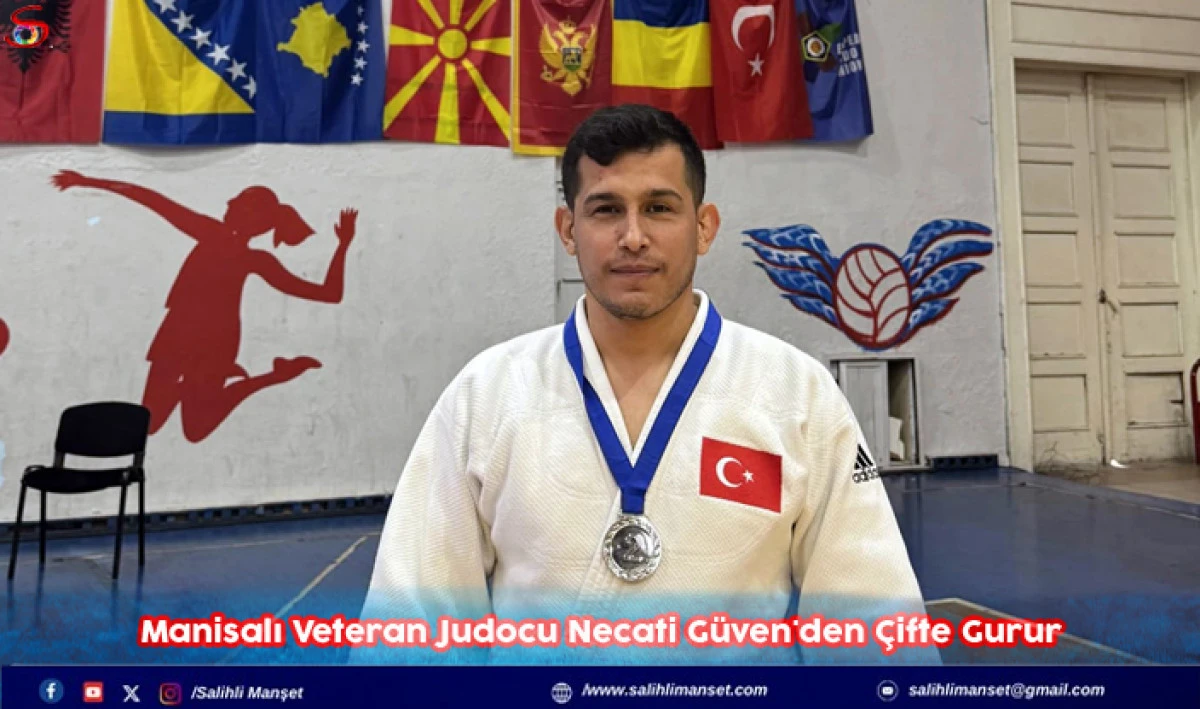 Manisalı Veteran Judocu Necati Güven'den Çifte Gurur