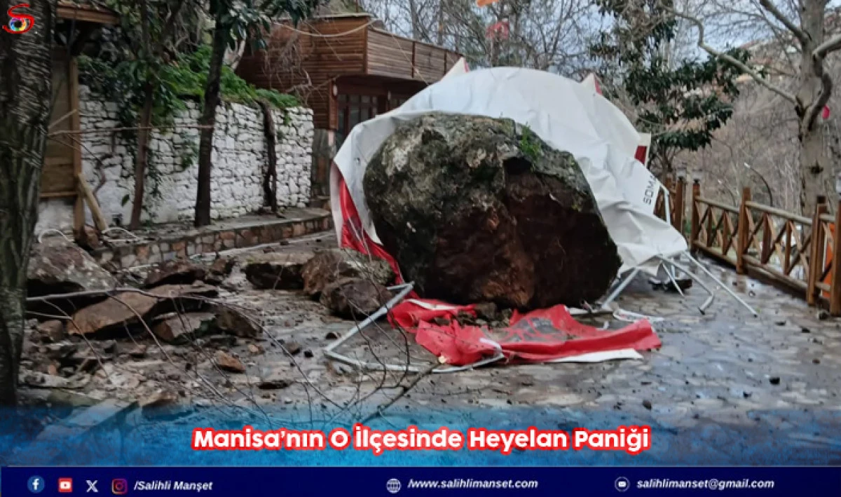 Manisa&rsquo;nın O İl&ccedil;esinde Heyelan Paniği