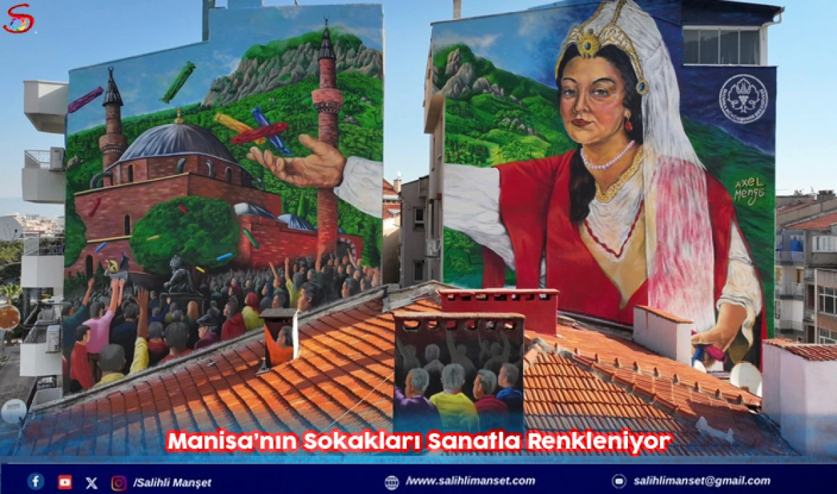 Manisa&rsquo;nın Sokakları Sanatla Renkleniyor 