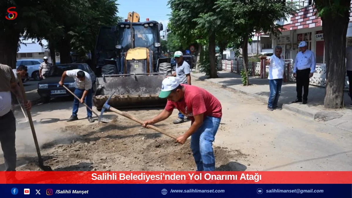 Salihli Belediyesi’nden Yol Onarımı Atağı 