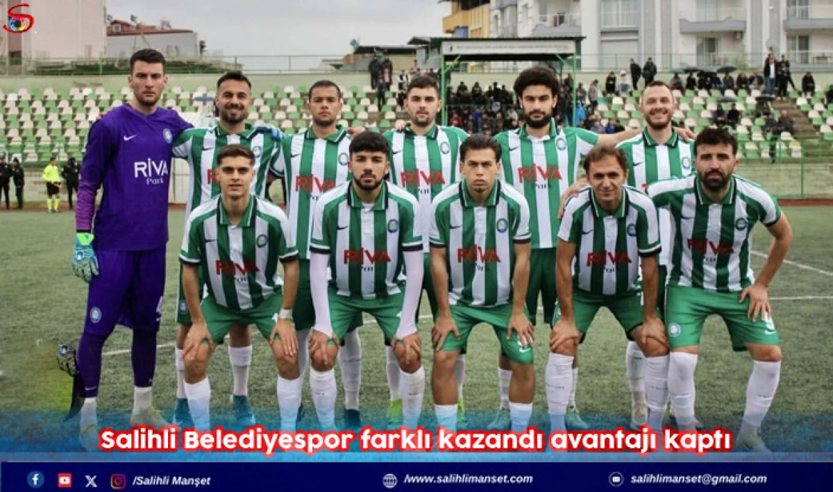Salihli Belediyespor farklı kazandı avantajı kaptı