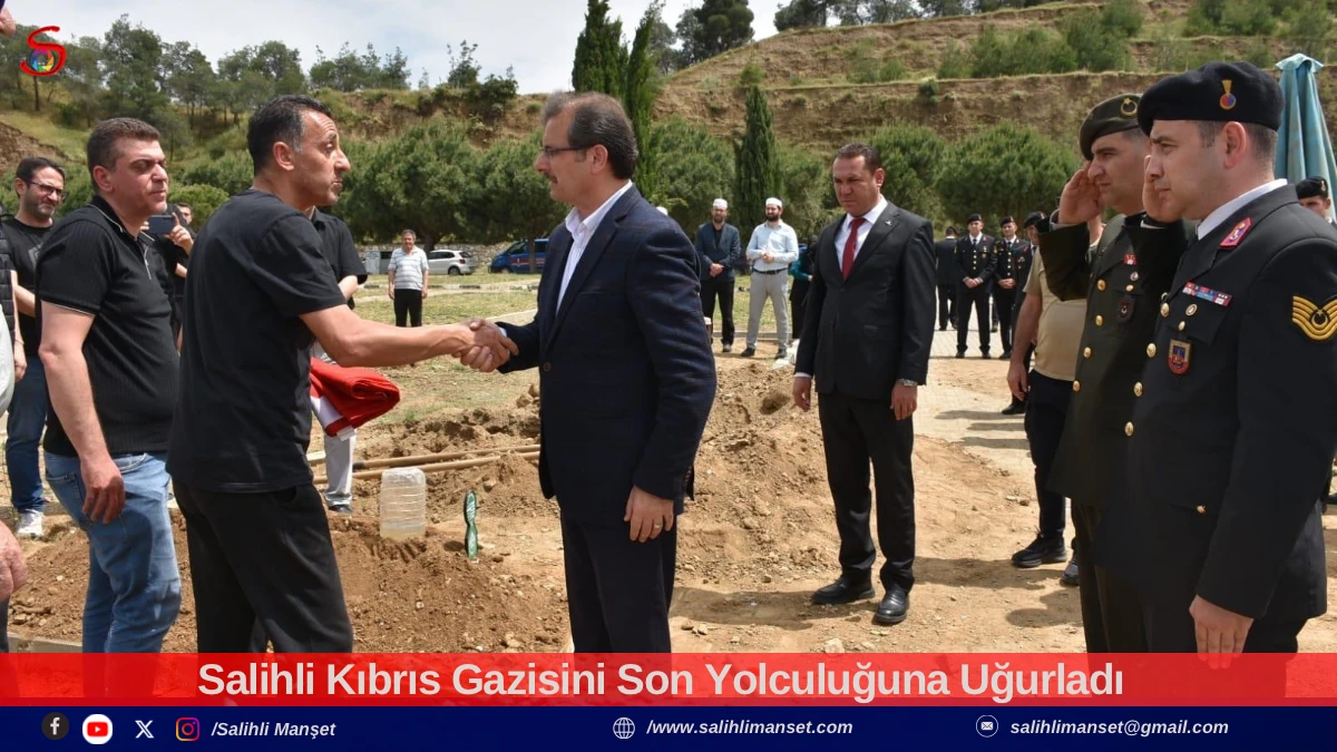 Salihli Kıbrıs Gazisini Son Yolculuğuna Uğurladı 
