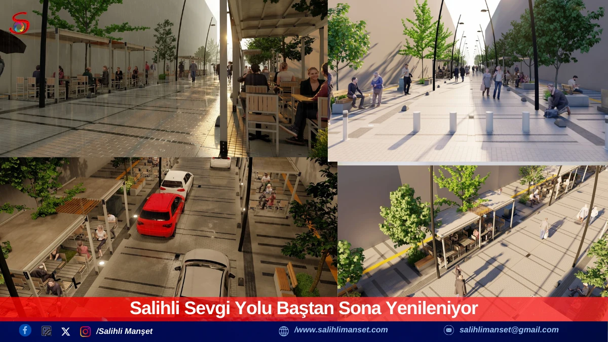 Salihli Sevgi Yolu Baştan Sona Yenileniyor 