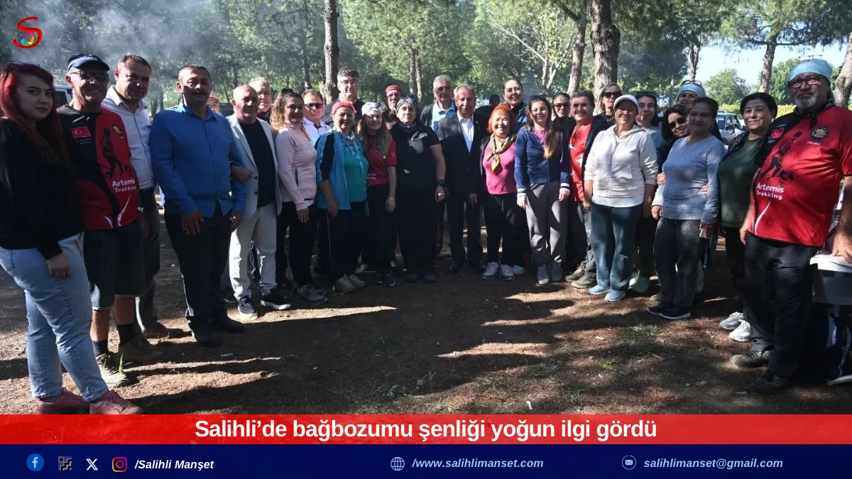 Salihli’de bağbozumu şenliği yoğun ilgi gördü 