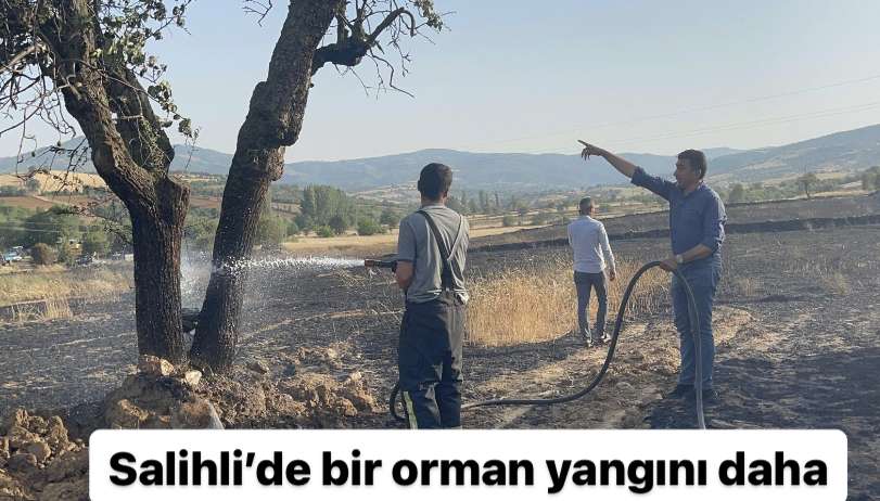 Salihli’de bir orman yangını daha