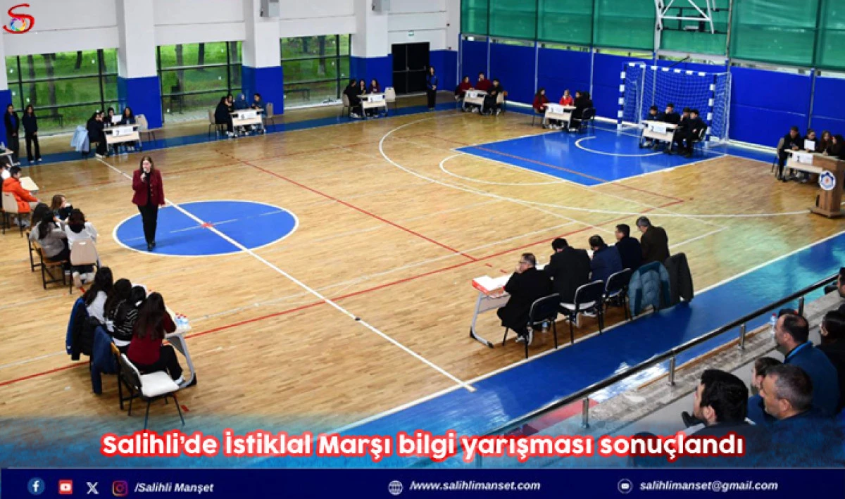 Salihli&rsquo;de İstiklal Marşı bilgi yarışması sonu&ccedil;landı