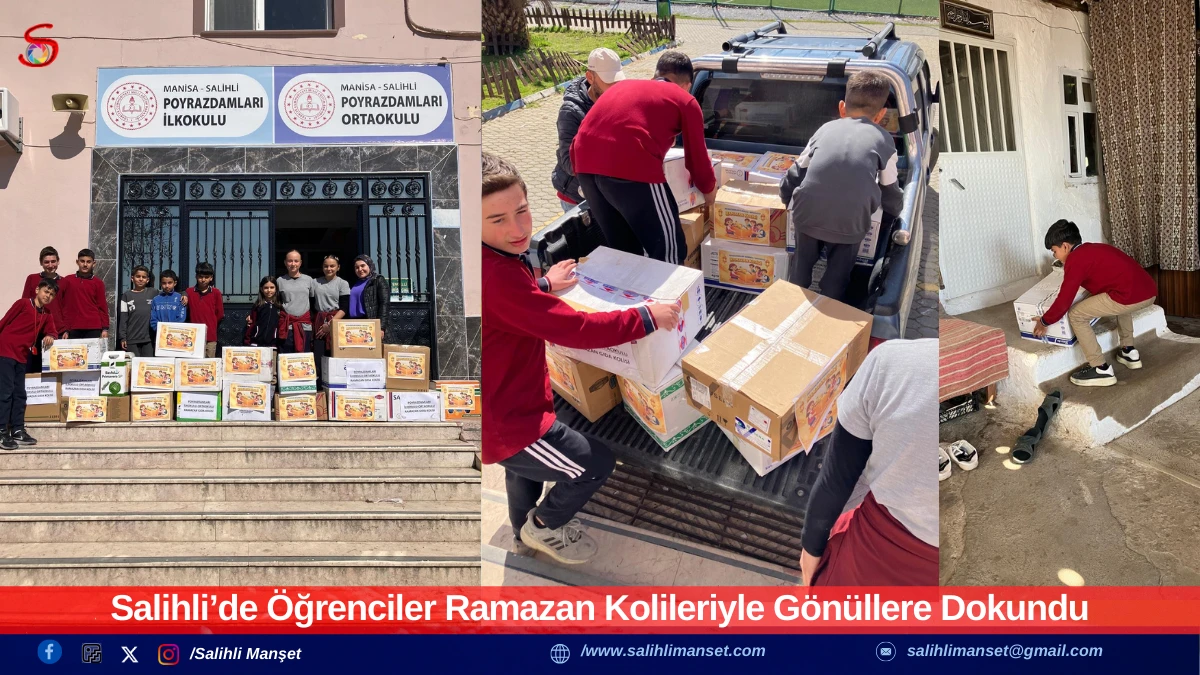Salihli&rsquo;de &Ouml;ğrenciler Ramazan Kolileriyle G&ouml;n&uuml;llere Dokundu