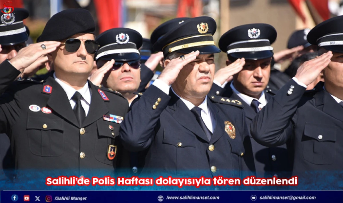Salihli&rsquo;de Polis Haftası dolayısıyla t&ouml;ren d&uuml;zenlendi