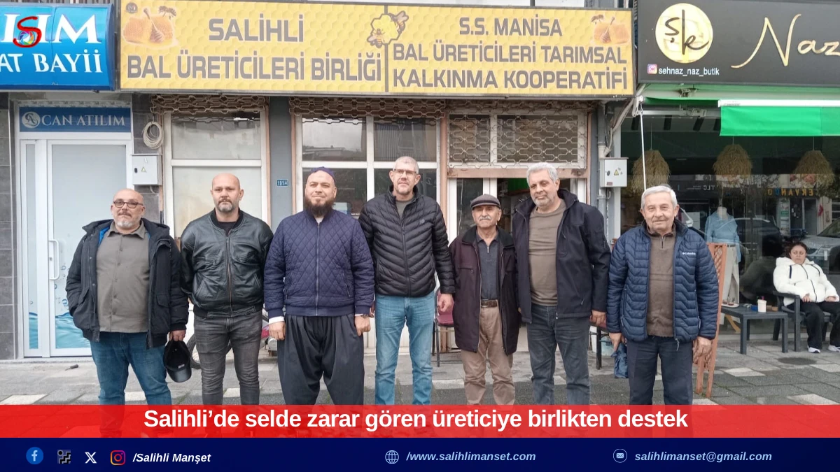 Salihli&rsquo;de selde zarar g&ouml;ren &uuml;reticiye birlikten destek