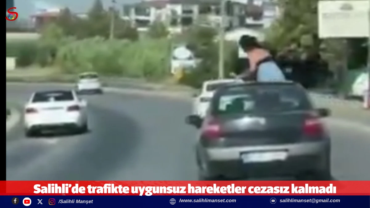 Salihli&rsquo;de trafikte uygunsuz hareketler cezasız kalmadı