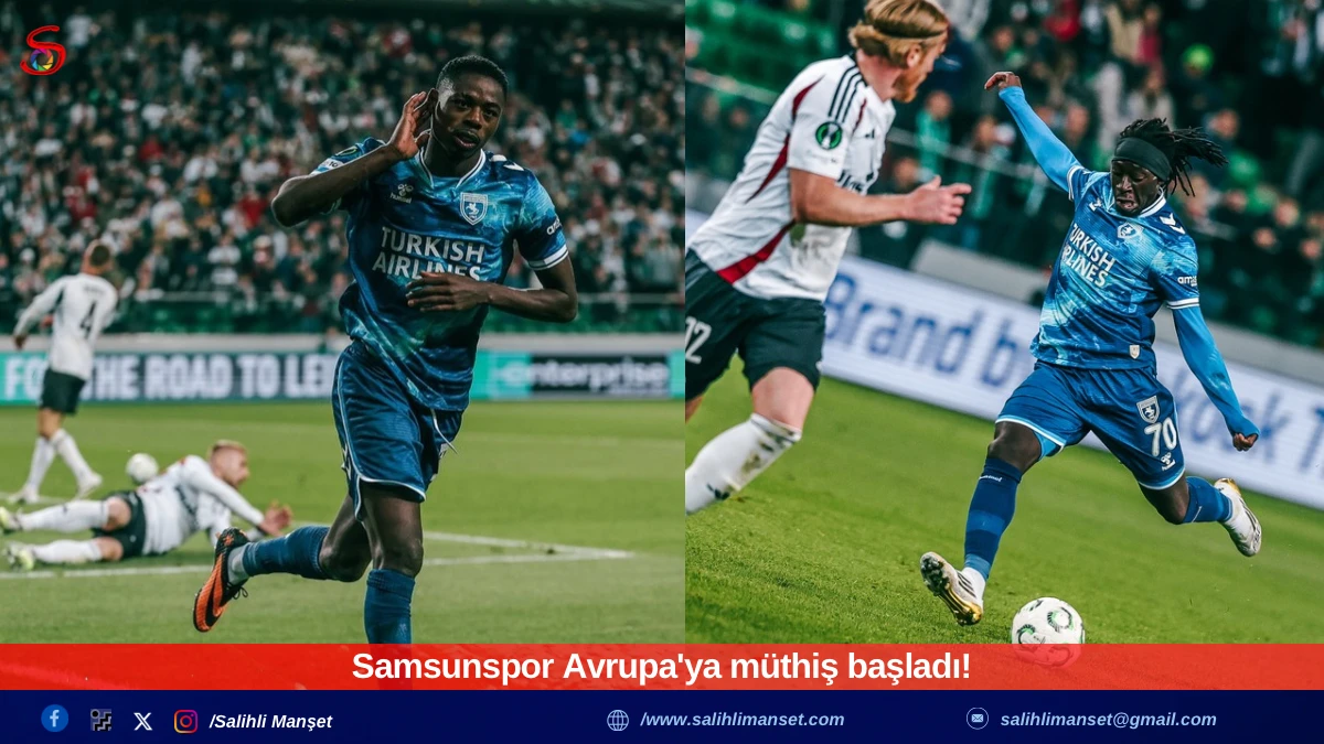 Samsunspor Avrupa'ya müthiş başladı!     