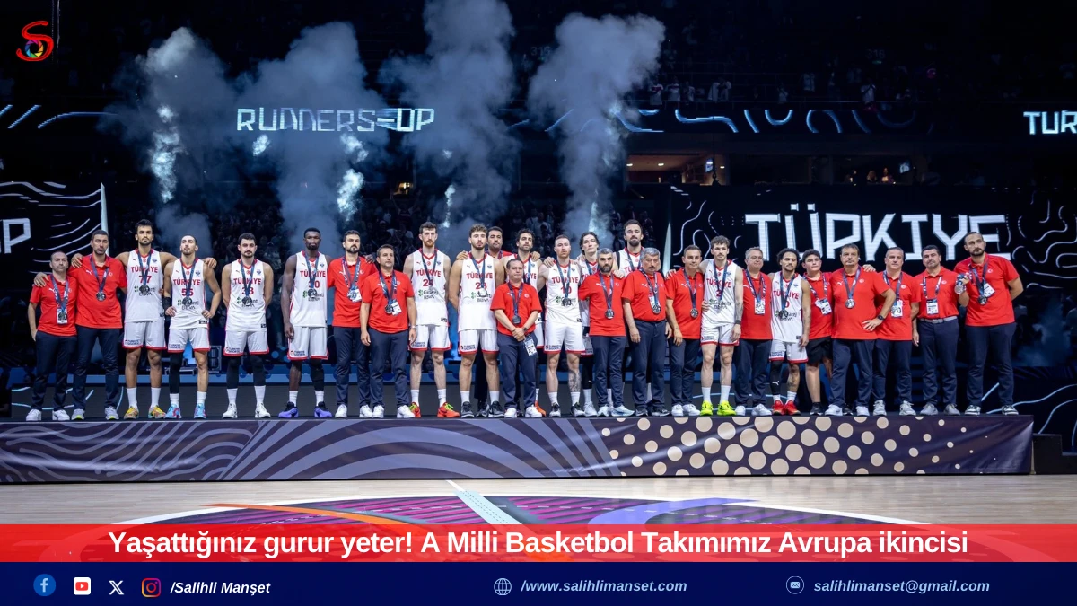 Yaşattığınız gurur yeter! A Milli Basketbol Takımımız Avrupa ikincisi